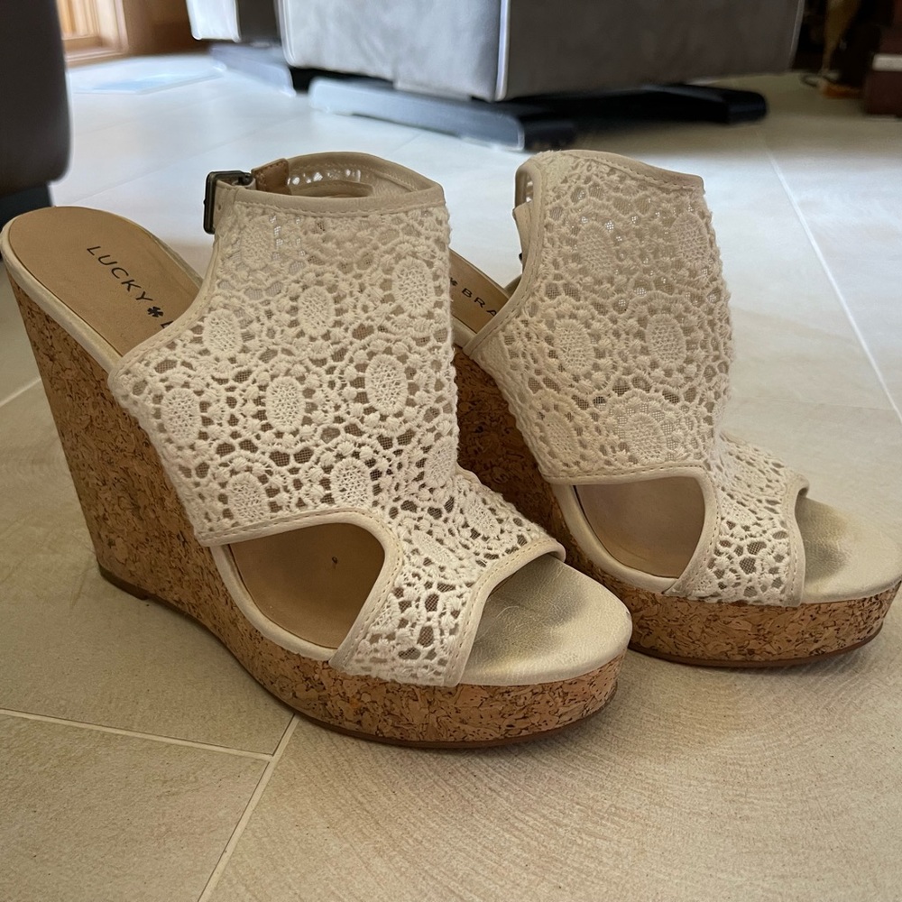 Lucky brand sandal wedges